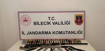 Bilecik'te eş zamanlı silah kaçakçılığı operasyonunda 11 zanlı yakalandı