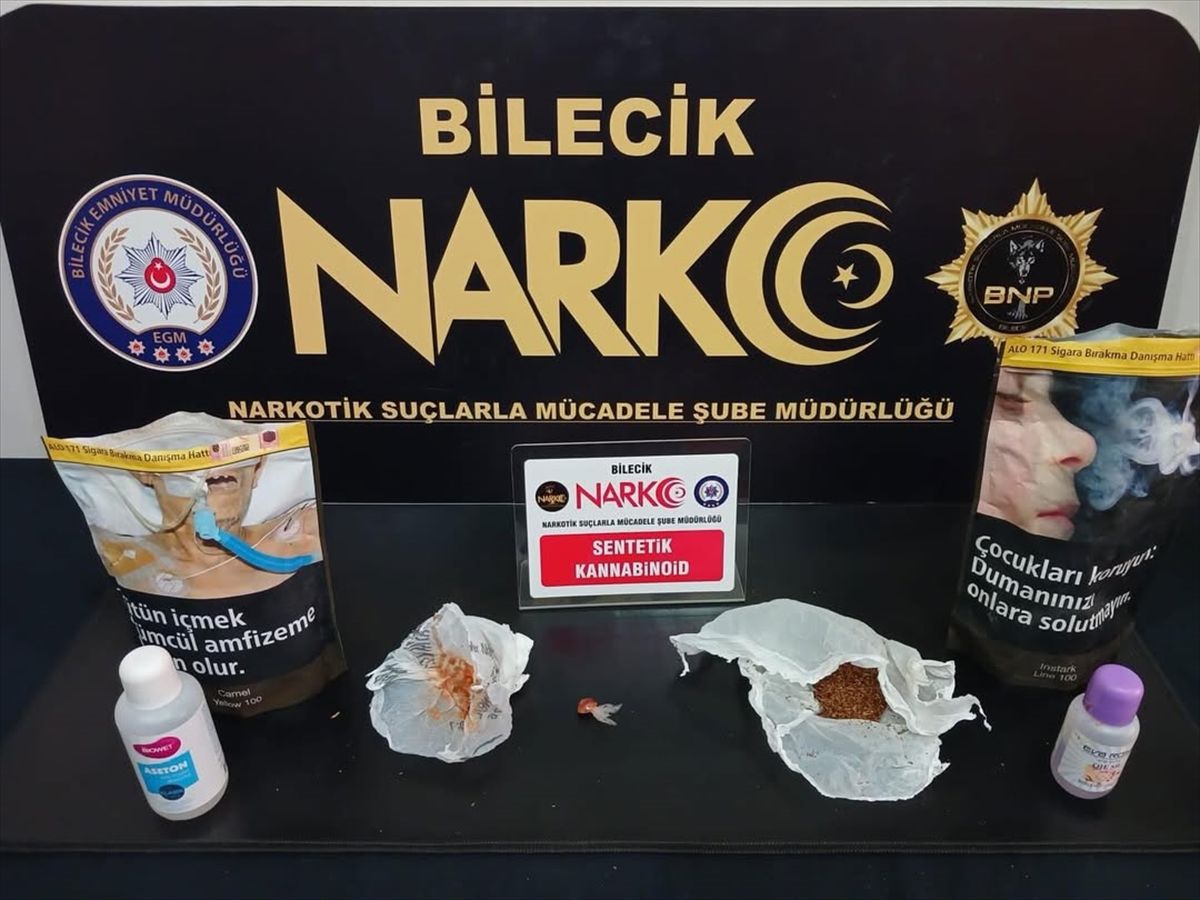 Bilecik'te uyuşturucu operasyonunda 2 zanlı yakalandı
