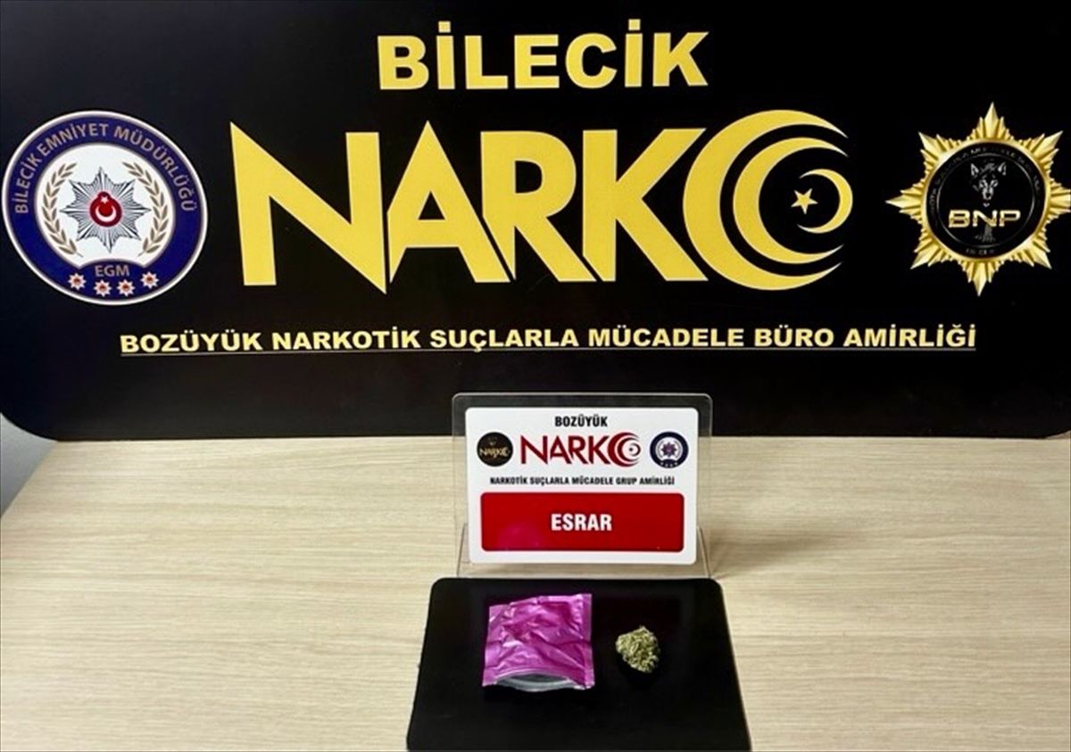 Bilecik'te üzerinde uyuşturucu madde bulunan zanlı yakalandı