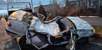 Bingöl'de takla atarak devrilen otomobilin sürücüsü hayatını kaybetti
