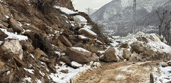Bitlis'te heyelan nedeniyle kapanan bazı köy yolları ulaşıma açıldı