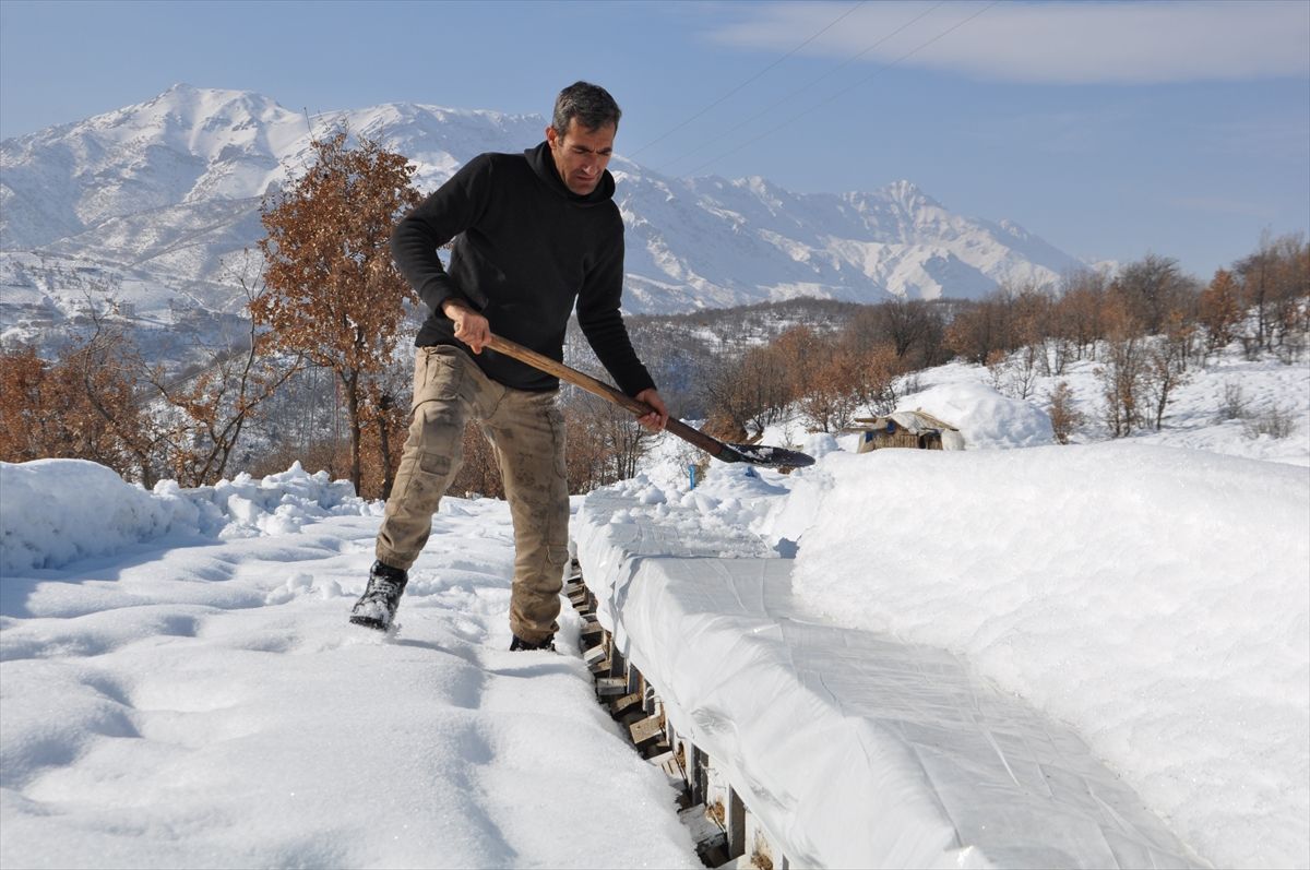 Bitlis'teki arıcıların kış mesaisi