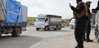 BM, YPG işgalindeki Suriye'nin Aynularab bölgesine 27 tır insani yardım gönderdi