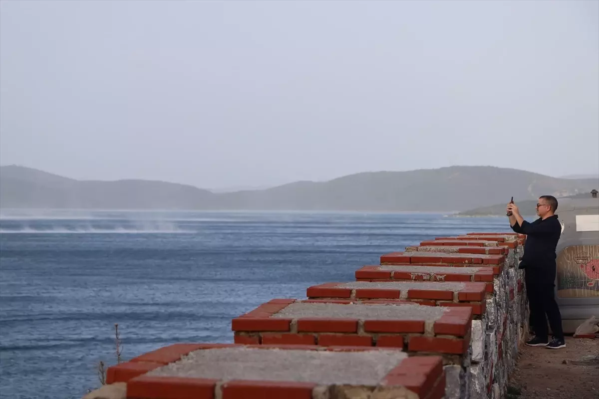 Bodrum'da fırtına etkili oluyor