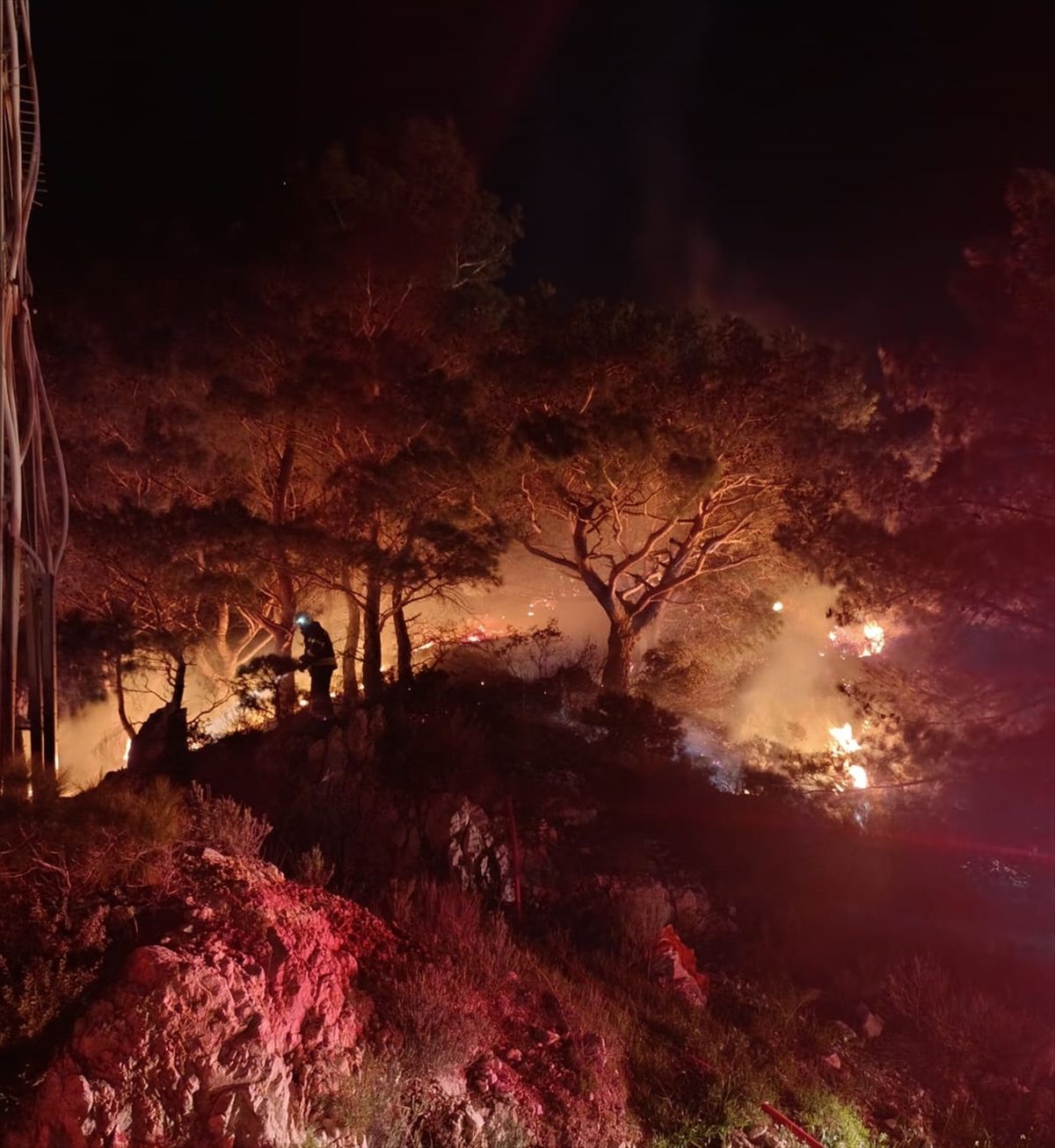 Bodrum'da ormanlık alanda çıkan yangın söndürüldü
