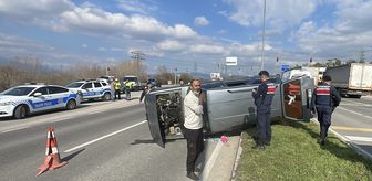Bolu'da kamyonla çarpışan otomobildeki 6'sı çocuk 9 kişi yaralandı