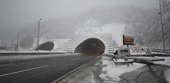 Bolu Dağı'nda kar etkisini sürdürüyor