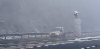 Bolu Dağı'nda sis etkili oluyor