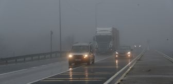 Bolu Dağı'nda sis ulaşımı olumsuz etkiledi