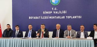 Boyabat'ta Muhtarlar Toplantısı gerçekleştirildi