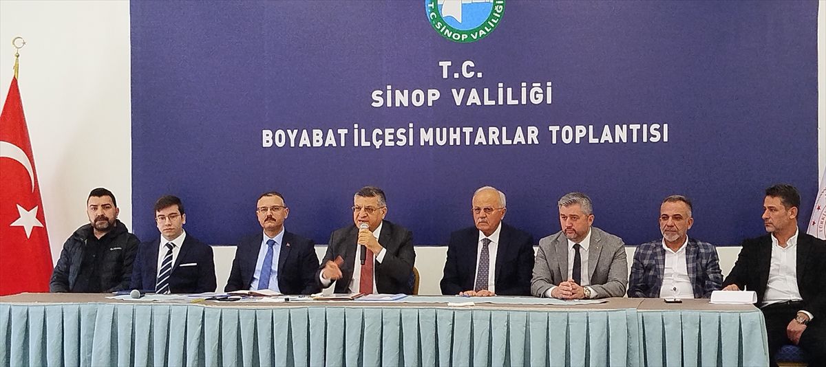 Boyabat'ta Muhtarlar Toplantısı gerçekleştirildi