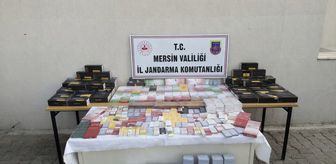 Bozyazı ilçesinde kaçak 15 bin 780 makaron ele geçirildi
