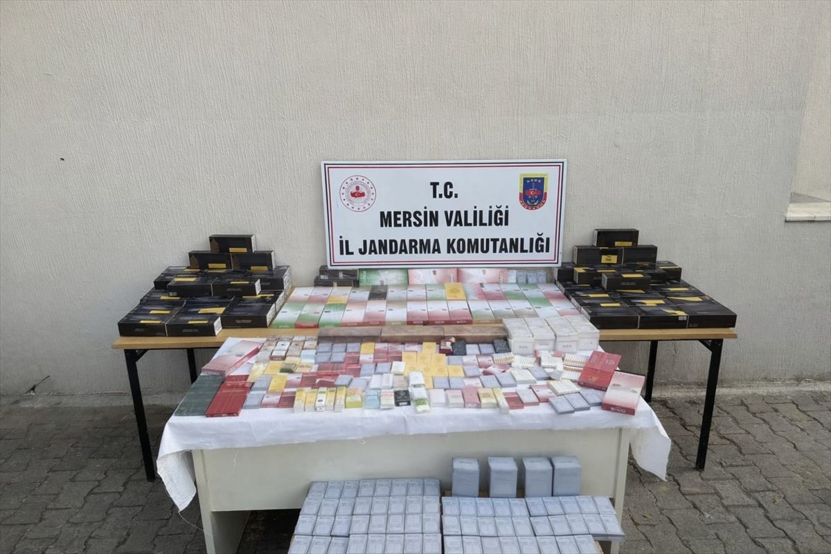 Bozyazı ilçesinde kaçak 15 bin 780 makaron ele geçirildi