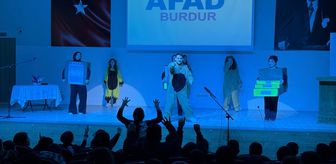 Burdur'da çocuklara afet bilinci tiyatroyla anlatıldı