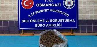 Bursa'da 1 kilo 280 gram esrar ele geçirildi