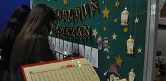 Bursa, Eskişehir, Çanakkale ve Kütahya'da öğrenciler okul ve sınıflarını ramazan için süsledi