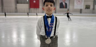 Buz pateni sporcusu Kerem Örkmez'in hedefi Türkiye şampiyonasında madalya