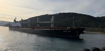 Çanakkale Boğazı'nda makine arızası yaşayan gemi karaya oturdu