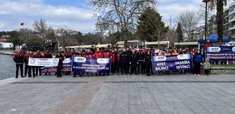 Çanakkale'de deprem farkındalık yürüyüşü düzenlendi