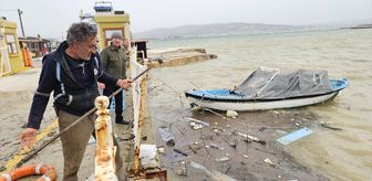 Çanakkale'deki kuvvetli fırtına hayatı olumsuz etkiledi