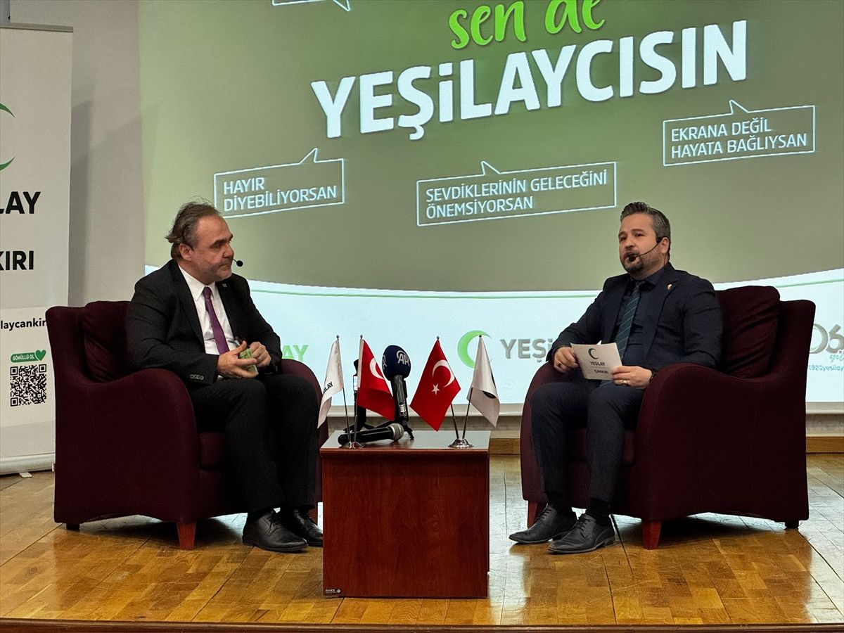 Çankırı'da Yeşilay Haftası kapsamında "Bağımsızlık Söyleşisi" gerçekleştirildi