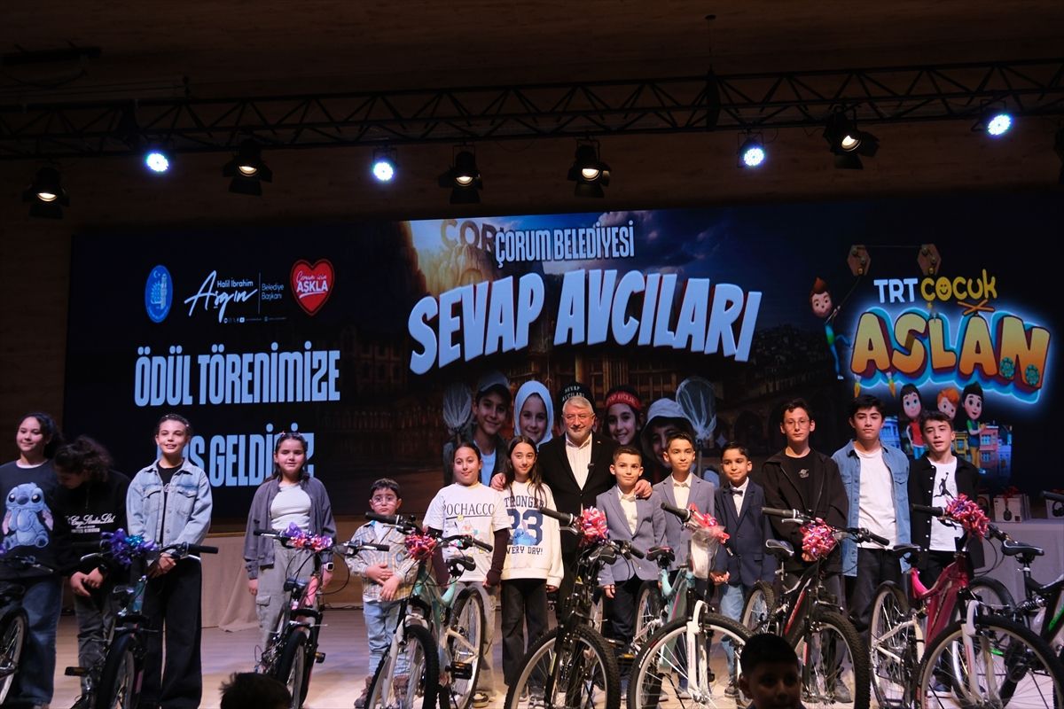 Çorum'da 'Sevap Avcıları' yarışmasının ödül töreni düzenlendi