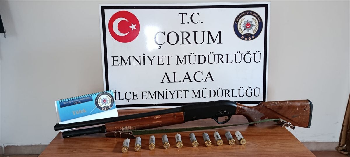 Çorum'da silahla eve ateş açtığı iddia edilen kişi yakalandı