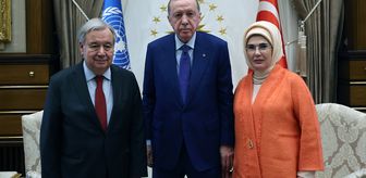 Cumhurbaşkanı Erdoğan, Birleşmiş Milletler Genel Sekreteri Guterres'i kabul etti