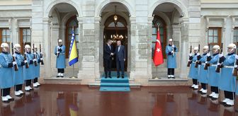Cumhurbaşkanı Erdoğan, Bosna Hersek Devlet Başkanlığı Konseyi Başkanı Becirovic'i resmi törenle karşıladı