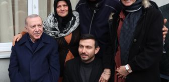Cumhurbaşkanı Erdoğan, Rize'de komşularıyla bayramlaştı