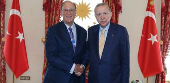 Cumhurbaşkanı Erdoğan, WEF Başkanı Fink'i kabul etti