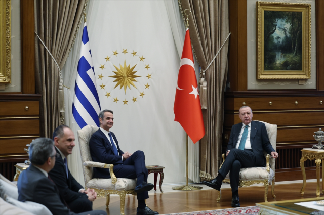 President Erdoğan received Greek Prime Minister Mitsotakis