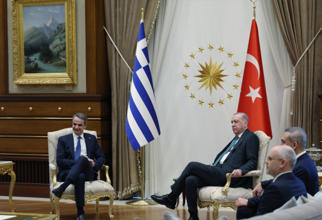 President Erdoğan received Greek Prime Minister Mitsotakis