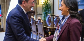 Cumhurbaşkanı Yardımcısı Yılmaz, Kanada Dışişleri Bakanı Anand'ı kabul etti Açıklaması