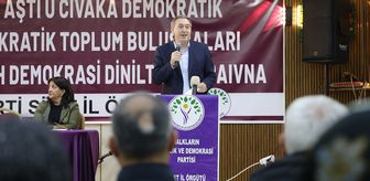 DEM Parti Eş Genel Başkanı Bakırhan, Siirt'te halk buluşmasına katıldı