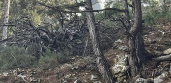Denizli'de toprak kaymasında haberleşme kablosu zarar gören teleferik hattı kapatıldı