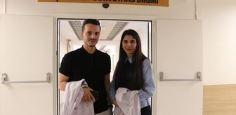 Kaderleri uzmanlık yolunda kesişen doktor çift 'aşkla' aynı hastanede hayat kurtarıyor
