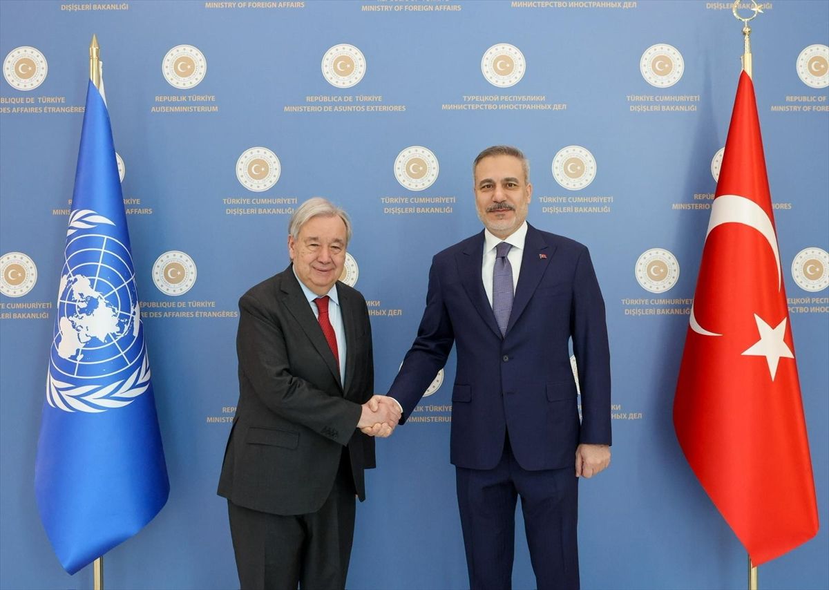 Dışişleri Bakanı Fidan, BM Genel Sekreteri Guterres ile Ankara'da görüştü