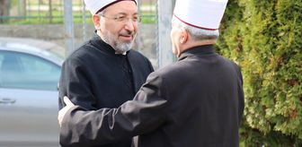 Diyanet İşleri Başkanı Arpaguş, Kuzey Makedonya İslam Birliği Başkanı Fetahu ile görüştü