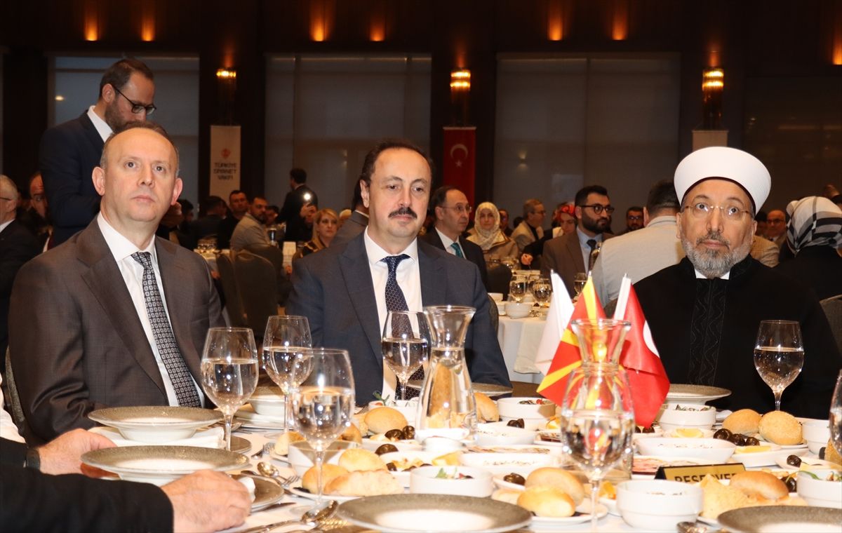 Diyanet İşleri Başkanı Arpaguş, Kuzey Makedonya'da iftar programında konuştu Açıklaması