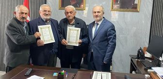 Diyanetten Suluova TDV Mütevelli Heyeti Üyelerine teşekkür belgesi