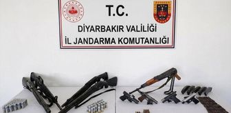 Diyarbakır'da düzenlenen operasyonlarda silah ve mühimmat ele geçirildi