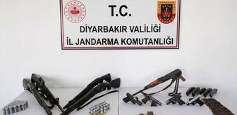 Diyarbakır'da operasyonlarda silah ve mühimmat ele geçirildi