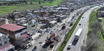 Diyarbakır-Silvan kara yolunda çökme meydana geldi