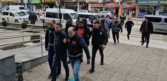 Dolandırıcılara GSM hattı temin ettikleri iddiasıyla yakalanan 7 zanlı adliyede