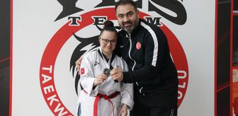 Down sendromlu tekvandocu Büşra Yolun, şampiyonluklar istiyor