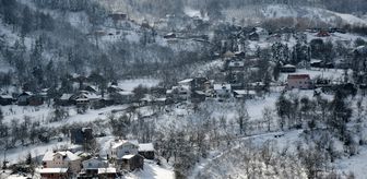 Düzce'nin yüksek kesimleri beyaz örtüyle kaplandı