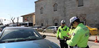 Edirne'de bayram öncesi trafik denetimi