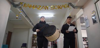 Edirne'de öğrenciler okullarında 'Ramazan Sokağı' oluşturdu