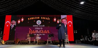 Edirne'de 'Ramazan Sokağı'nda tasavvuf musikisi konseri düzenlendi